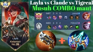 LAYLA VS CLAUDE ❗Musuh COMBO maut Layla boleh atasi,,