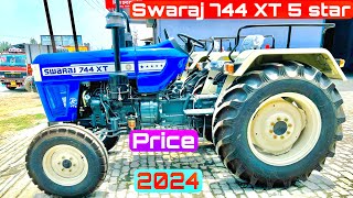 New 2024 Model Swaraj 744 Xt Price 5star And Full Review in Hindi🚜