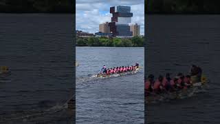 Great start! #boston #dragonboatrace #charlesriver