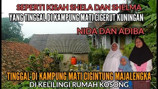 SATU KELUARGA MASIH TINGGAL DI KAMPUNG MATI CIGINTUNG TANPA TETANGGA DI KELILINGI RUMAH KOSONG