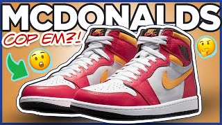 Mcdonalds?! Air Jordan 1 High Light Fusion Red Review