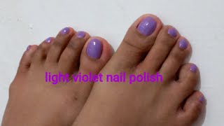 how putting light violet nail polish