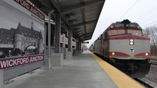 Short MBTA And Amtrak Action @ Wickford Junction (1st Video Of 2023)