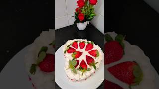 Eggless cake recipe soft sponge 🍰 bake on stove tasty cake with 5 ingredients #ytshortstrending