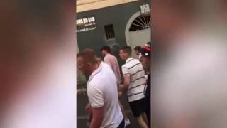 Russian vs. English Hooligan Fight in Lille (Euro 2016: 15/06/16)