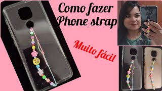 Como fazer strap phone (cordinha p/ celular) super rápido e fácil @canaldajann6834