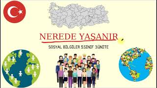 12-) 5.Sınıf Sosyal Bilgiler 3.ünite Nerede Yaşanır? Nüfus ve yerleşme