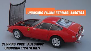 Unboxing Fujimi 1/24 Ferrari 365GTB4