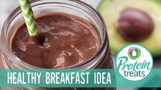 Chocolate Avocado & Chia Smoothie  - Protein Treats By Nutracelle