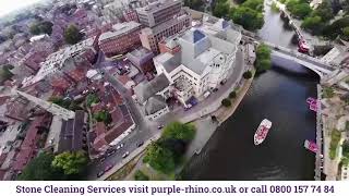 Purple Rhino stone cleaning -  Aviva Building