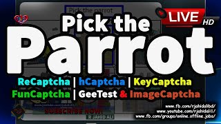 Pick the parrot | Solve FunCaptcha | Demo | Make money at home