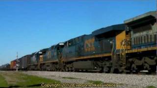 CSX 7812 & 3 more on the UP in Mesquite, Tx. 02/25/2012 ©