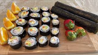 Simple California Sushi Roll/#shorts