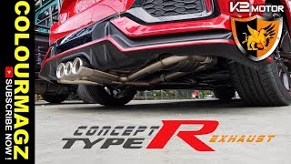 K2 MOTOR CIVIC HATCHBACK TYPE R CONCEPT EXHAUST