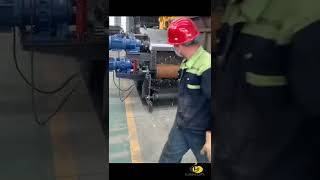 Wood chipper with Log cutting  testing video