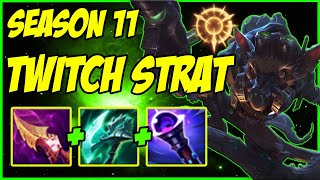 SEASON 11 AP TWITCH MID STRAT ONESHOTS ANYBODY |HOW TO CHEESE ENEMIES MID|LEAGUE OF LEGENDS GAMEPLAY