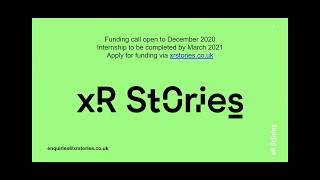 XR Stories internships funding call 2020