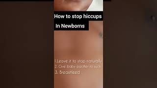 How to stop hiccups in Newborn babies #shorts #baby