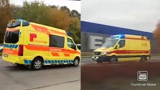 Karell, Regionaalhaigla ja Tallinna kiirabi vilkuritega / 3x Ambulance responding in Tallinn