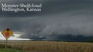 Cool Looking Shelfcloud - Wellington, Kansas - June 18, 2019