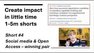 Impact tips 4 - Social media and Open Access