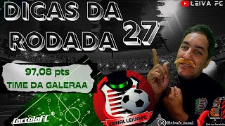 97,08 PTS TIME DA GALERAA !! DICAS DA RDD #27 CARTOLA FC