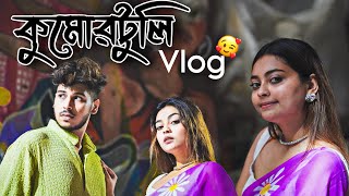 HOTHAT TITHIR MON BHALO KORTE KUMARTULI DURGA MA DORSHON KORTE GELAM😍||Mohaloyar agei eto moja🔥||