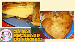 Bolo de Abacaxi Com Recheio de Ninho! - Já Sai Pronto do Forno! - Delicioso | Receitas da Sogra