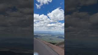 Riding on the edge, LITERALLY! #pikespeak #colorado #mountains