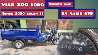 Viar 200 cc long 2 meterThn 2020 blan 11Kmmasih 675Plat W sidoarjo