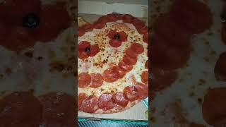 Papa John's Pumpkin Shaped Pizza