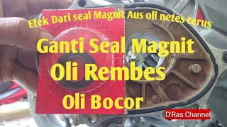 Cara Ganti Seal Magnit vario 125_Oli rembes_Oli Bocor