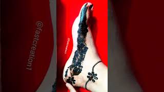 Amazing reverse leg mehndi।।beautiful foot mehndi design।।easy leg mehndi design।।latest mehndi