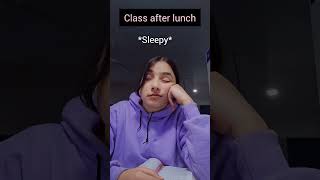 class after lunch be like😴🤣😅#relatablestuff #schoolmemes #collegememes #fypシviral