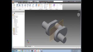 crank shaft  PART DRAWING in INVENTOR