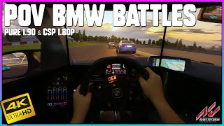 Assetto Corsa | 4k POV Ultra Immersion | Pure 1.90 CSP 1.80 preview218 | BMW Battles At Nurburgring