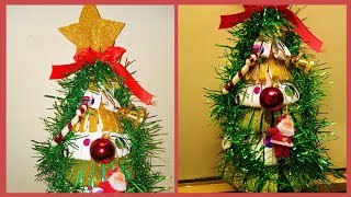 #شجرة_الكريسماس طريقه عمل شجره 🌲كريسماس من ورق الفوم الملون How to make a Christmas tree out of foam