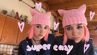 How to crochet a cat hat/hat with ears