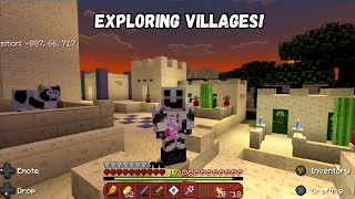 Exploring our nearby villages! Minecraft part 5