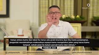 saat teduh bersama Ps Philip mantofa. "sebab besok Tuhan akan"