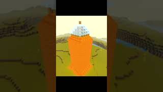 minecraft lava cast tower bulid hack #shorts #minecraft #mostviral #shortvideo #viral