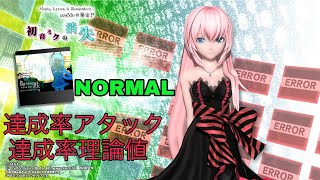 初音ミクの消失 NORMAL 達成率アタック 102.96%  【初音ミクProject DIVA arcade FT】