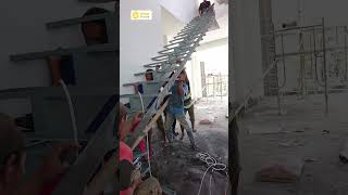 Proses Pemasangan Railing Tangga