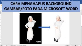 Cara Menghapus Background foto/Gambar dengan Microsoft Word Mudah dan Rapi