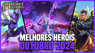 TOP 3 MELHORES HERÓIS DE CADA CLASSE | OUTUBRO 2024 | MLBB