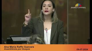 Ana María Raffo | Intervención Pleno nro. 741 | 9 julio 2024 | Creación de Universidades en Ecuador