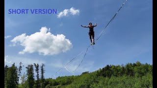 Slackline highline 330m - 2024.5.4. - Odry - Denisa Krásná, David Czempka - DJI mini 4 PRO