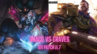 Shaco Jungle vs Graves Patch 11.7 EUW Challenger