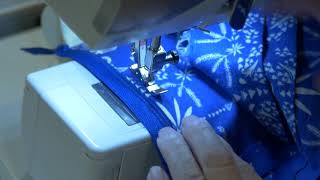 Little Girl's Dress Zipper Part 2: Stitching the Underlap