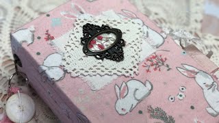 Available// Baby girl junk journal flip through// Baby girl handmade memory album